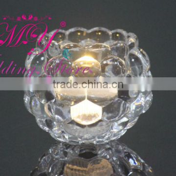 wedding decoration LED candle light glass holder