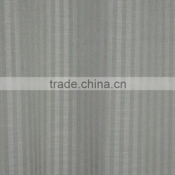 2016 new arrival Vertical stripes 100% Polyester Linen Like Jacquard Curtain fabric