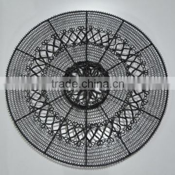 Round Wire Metal Wall Art in Antique finish