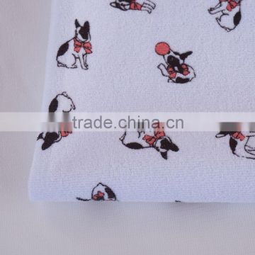 Patterned Terry Cloth Extra Wide Fabric For Bedding