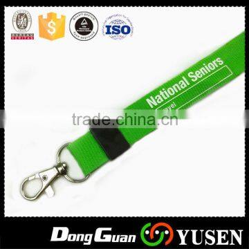 Custom silkscreen printing neck lanyards with pockets no minimum order