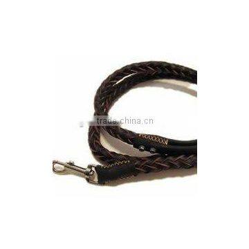 2012 Stylish Strong Braided Genuine Leather Dog Chain Leashes