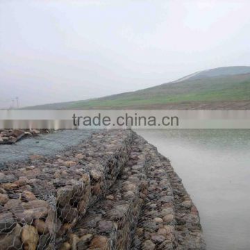 hot dipped galvanized/ galfan hexagonal gabion stone box use for Water and soil protection