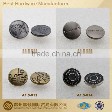 metal button snaps for leather of good price