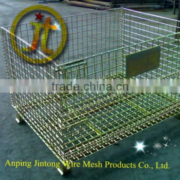 galvanized rolling wire mesh storage container