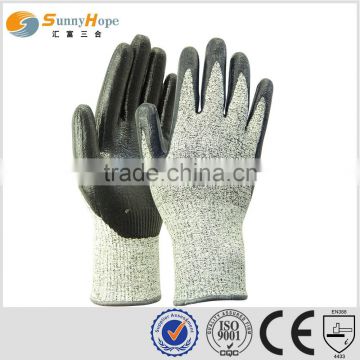 SUNNYHOPE nitrile foam cut resistant gloves level 5 hand protective gloves