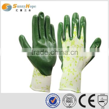 sunnyhope safety pattern nitrile coated gloves