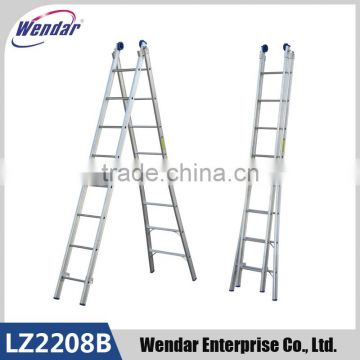 2x8 Alumininum combination Ladder with wheels