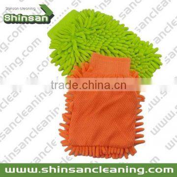 100%Micofiber Chenille Cleaning Glove/ microfiber super mitt/Car Washing Chenille microfiber Gloves