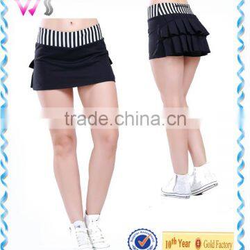 Sweat-wicking four way stretchy tennis skirt for women running skirt