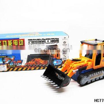 Kids play games electronic music custom logo plastic truck toy with light