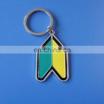 high quality company logo design customized company souvenir gift soft enamel metal keychain