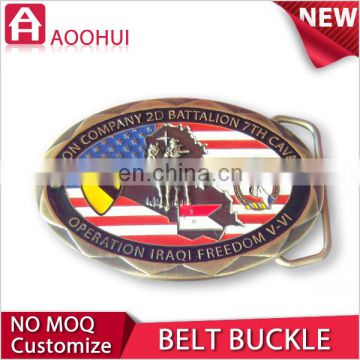 Top sell die casting souvenir belt buckles custom logo