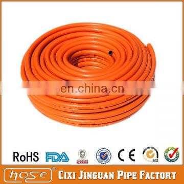 Kitchen Application 8x15mm Orange PVC LPG Propane Gas Delivery Hose, PVC LPG Gas Flexible Hose, Gas Flexible Hose Pipe