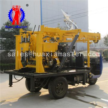 XYC-200A tricycle-mounted water well drilling rig/Domestic water well drill/200 m drill rig