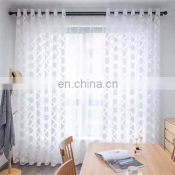 Sheer Burnout Window Scarf curtains for bedroom windows