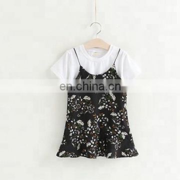 Cheap summer two piece kids clothing sets cute newborn clothing