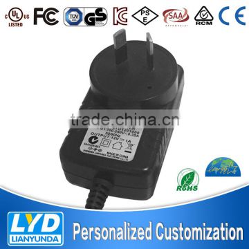 Shen zhen factory price Original ac dc 24v 0.5A 500ma power adapter AC110-240v 50/60Hz for smar phone,cctv,led lighting