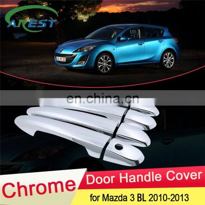 for Mazda 3 2nd Gen BL Axela 2010 2011 2012 2013 Luxurious Chrome Door Handle Cover Trim Catch Cap Car Stickers Accessories ABS