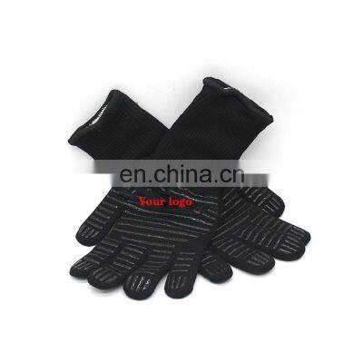 Grillhandschuhe Customized 1472F Barbecue Oven Slip Silicone Heat Resistant Bbq Gloves For Cooking Baking