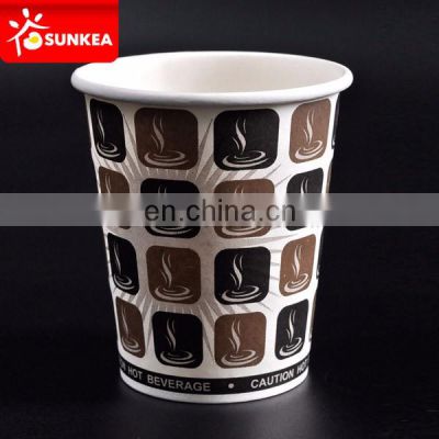 8oz custom printed vending machine paper hot cups with high heat resistance