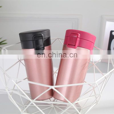 Trendy 360ml Stainless steel Thermo vacuum Bouncing cup with lid