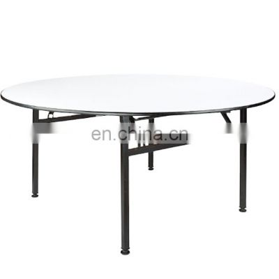 10 People round folding dining table for modern outdoor furniture
