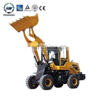 Rated load 1ton 1.5ton 1.8ton 2ton 2.5 ton Small Front End Loader Mini Wheel Loader Price for Sale