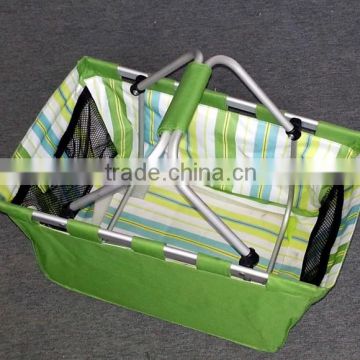 collapsible picnic basket folding picnic basket with aluminium frame