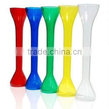 plastic yard glass with straw and lid