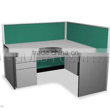 Modern L Shape Workstation Computer Desk Photos Wooden Office Cubicle (SZ-WS301)