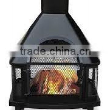 Fire pit with Chimney Black/Antique Finish FPC- 501