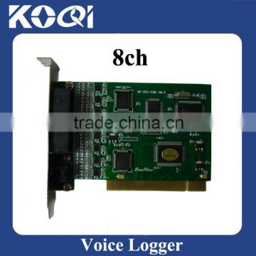 8-line PCI card call recorder