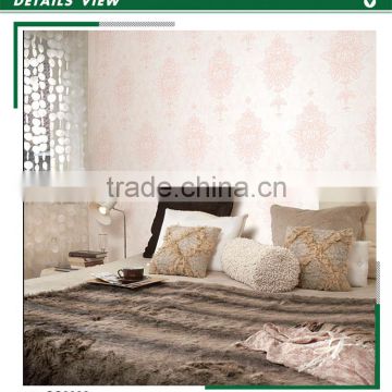 buy embossed vinyl coated wallpaper, neat floral wall mural for girls room , small scale wall covering corparation