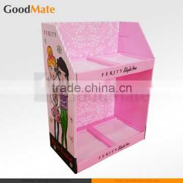 Customized Corrugated Cardboard Counter Carton Display for Cosmetic