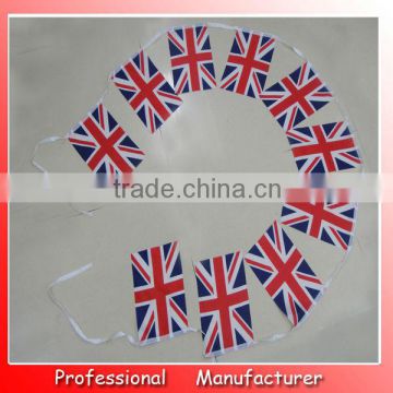 20*30cm polyester string flag,Britain country flag,advertising flag