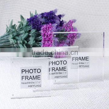 Customized clear acrylic branded photo frames