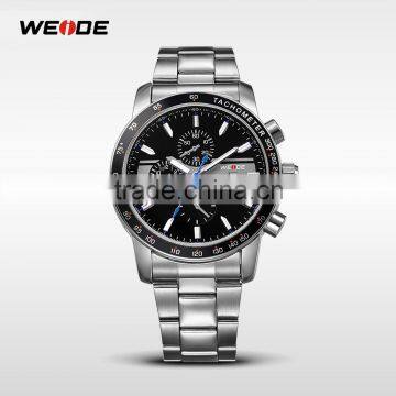 Hot Selling WEIDE Brand Fashion Diver 3 ATM Waterproof Complete Calendar Man Quartz Watch