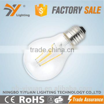 2015 New product A19 6W led candle light LED filament E14 bulb led filament bulb light with TUV CE ROHS