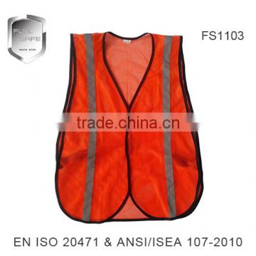 2016 news black binding mesh safety vest