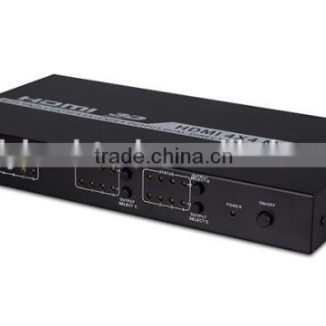 4*4 HDMI Matrix Extender over Single Cat5e/6 up to 50M support POE