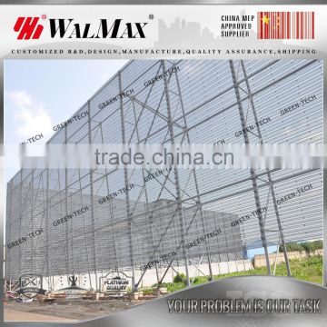 WF-LA009 china factory designed galvanized steel wind break wall for dust control