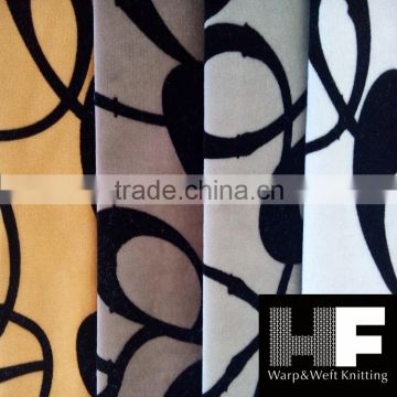 ZJHF-F35 new design super soft velvet flocked fabric modern home textile sofa fabric