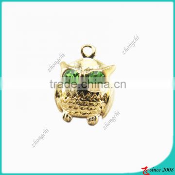 3D Owl Pendants Charms Bracelet Necklace Jewelry Findings for Jewelry Making