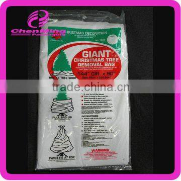 China Yiwu protective disposable christmas tree bag with high quality