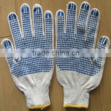 Bleached Glove With PVC Dots