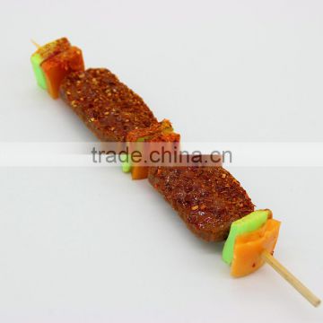 Japan barbecue plastic PVC food meat model , artificial meat for display