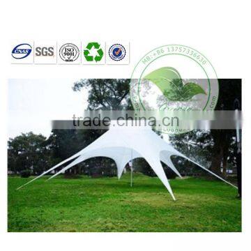 Unique Shape UV Protection White Star Fabric Tensile Awning