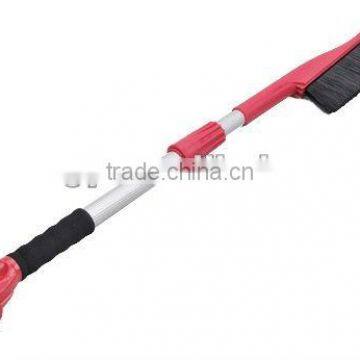 2013 Hot sale telescopic long handle wide blade ice scraper & soft snow brush for window cleaning