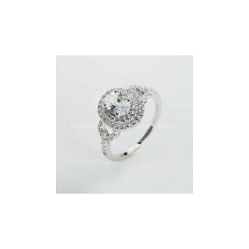 silver pure spinel  ring